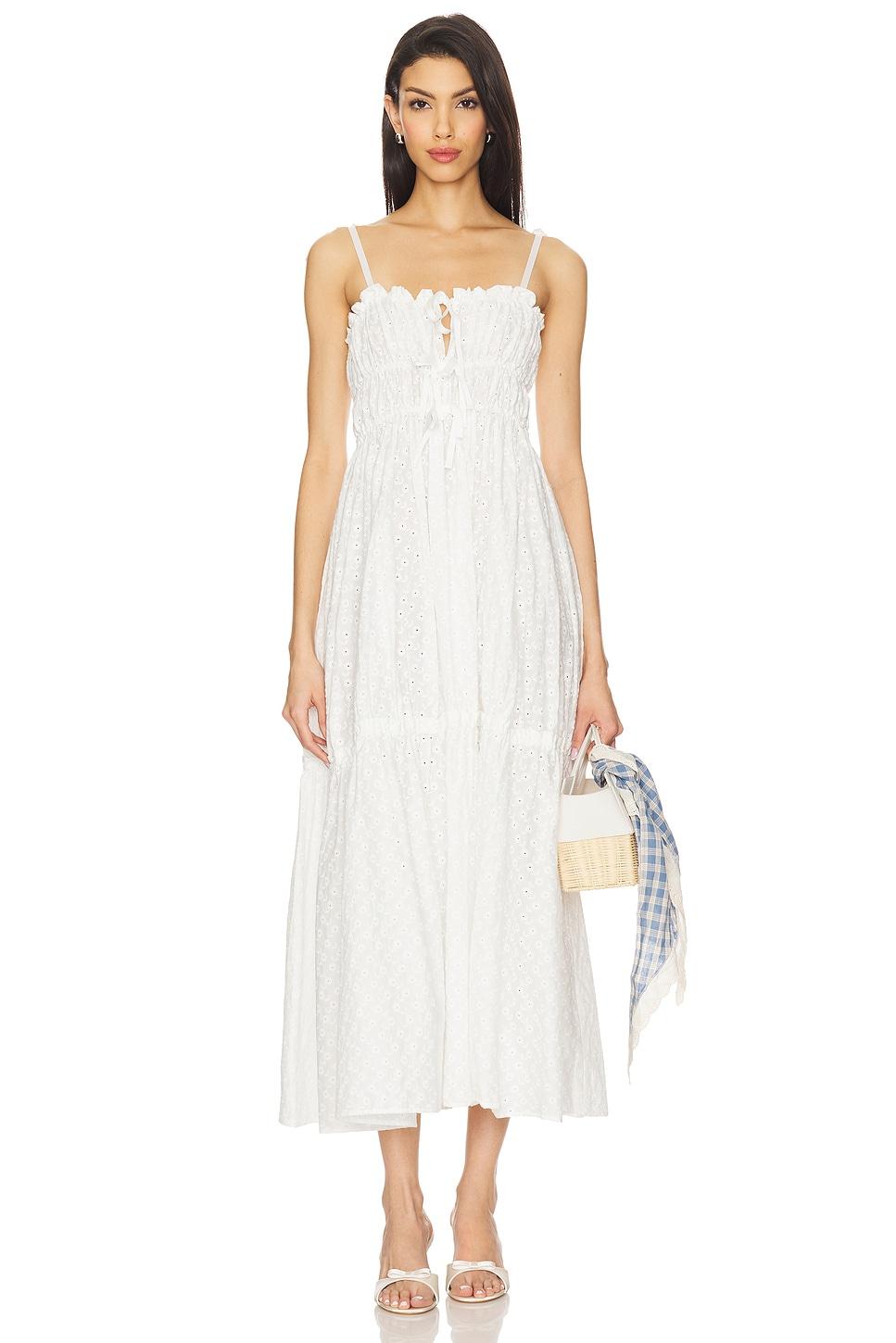 floral embroidered dress