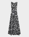 floral firecracker organdi jacquard sleeveless gown