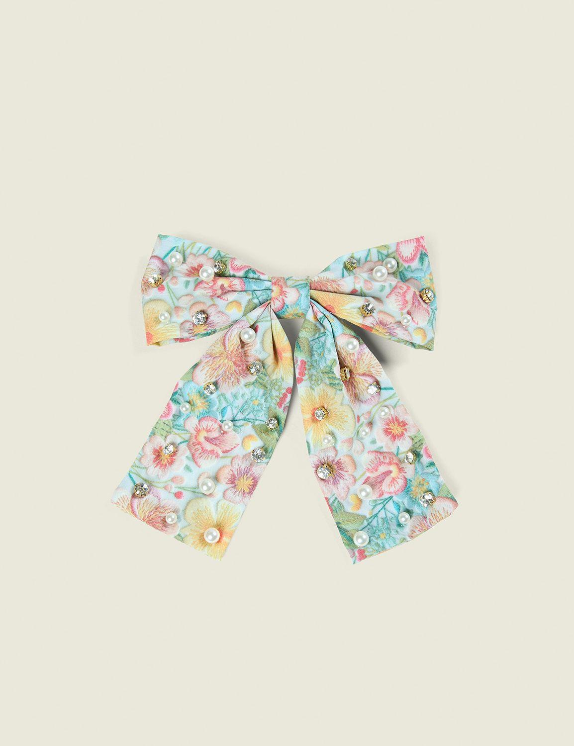 floral hair bow