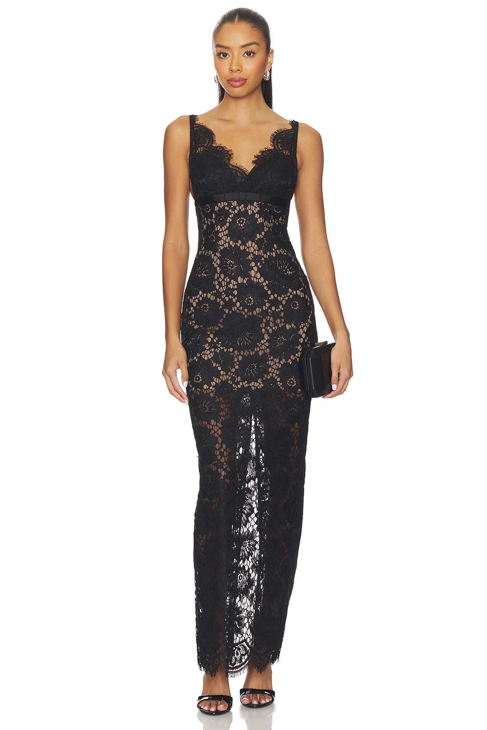 floral lace maxi dress