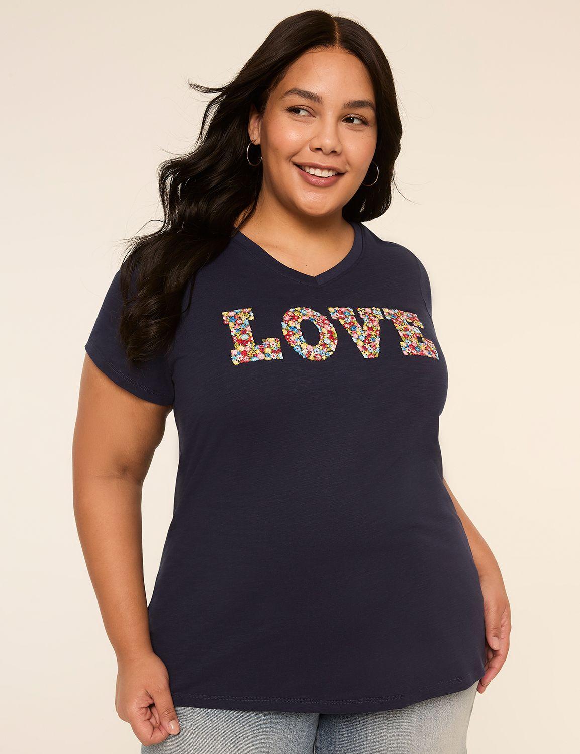 floral love graphic tee