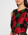 floral organza flounce hem dress