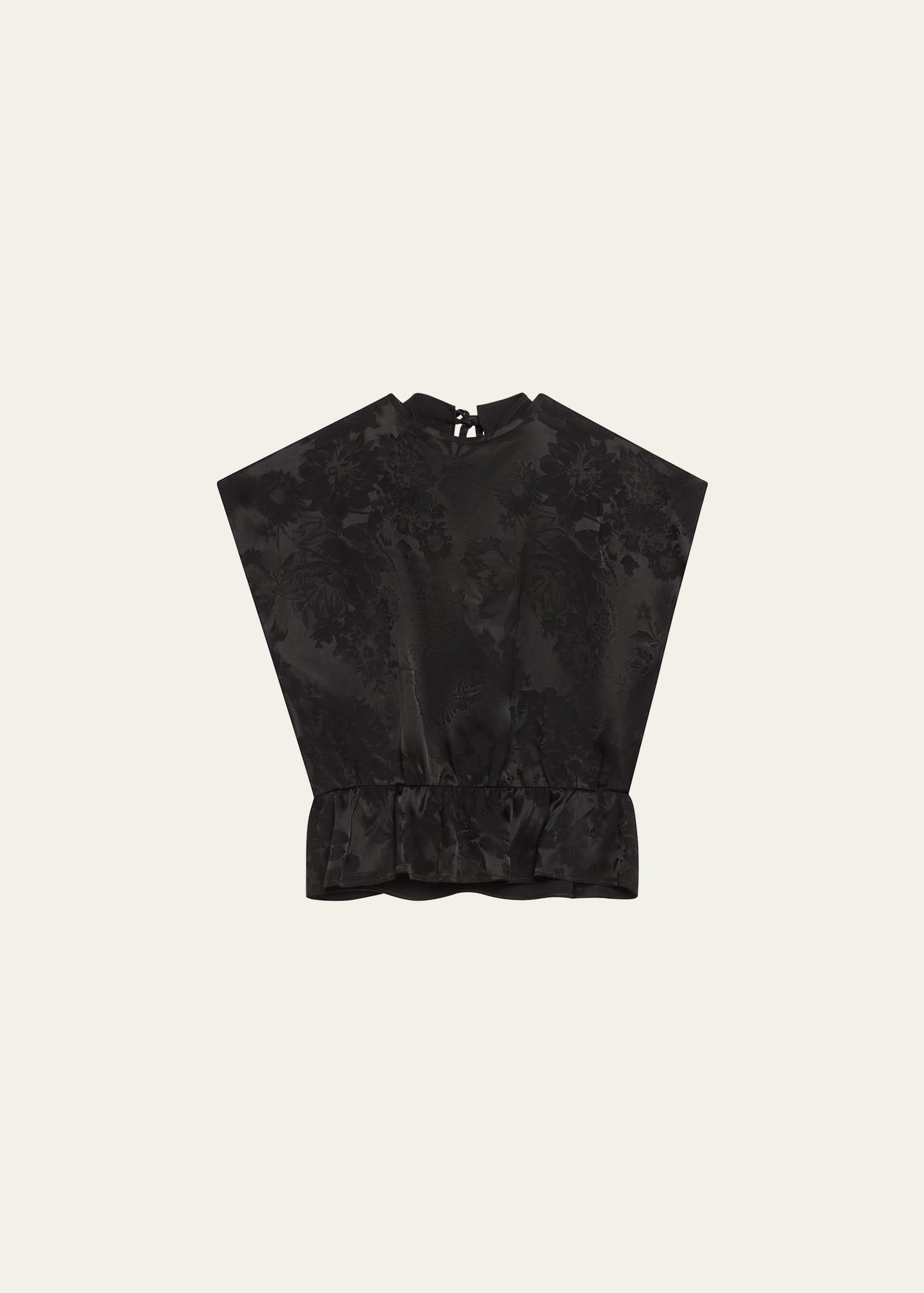 floral short-sleeve top