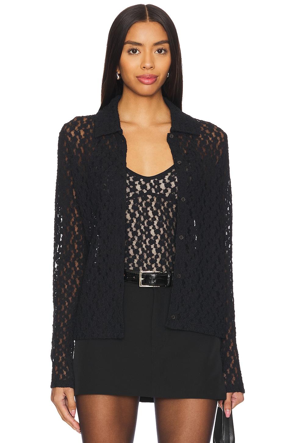 floral smocked long sleeve button up