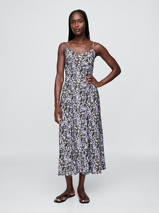 floral v-neck maxi dress