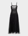 florelle lace drop-waist midi dress