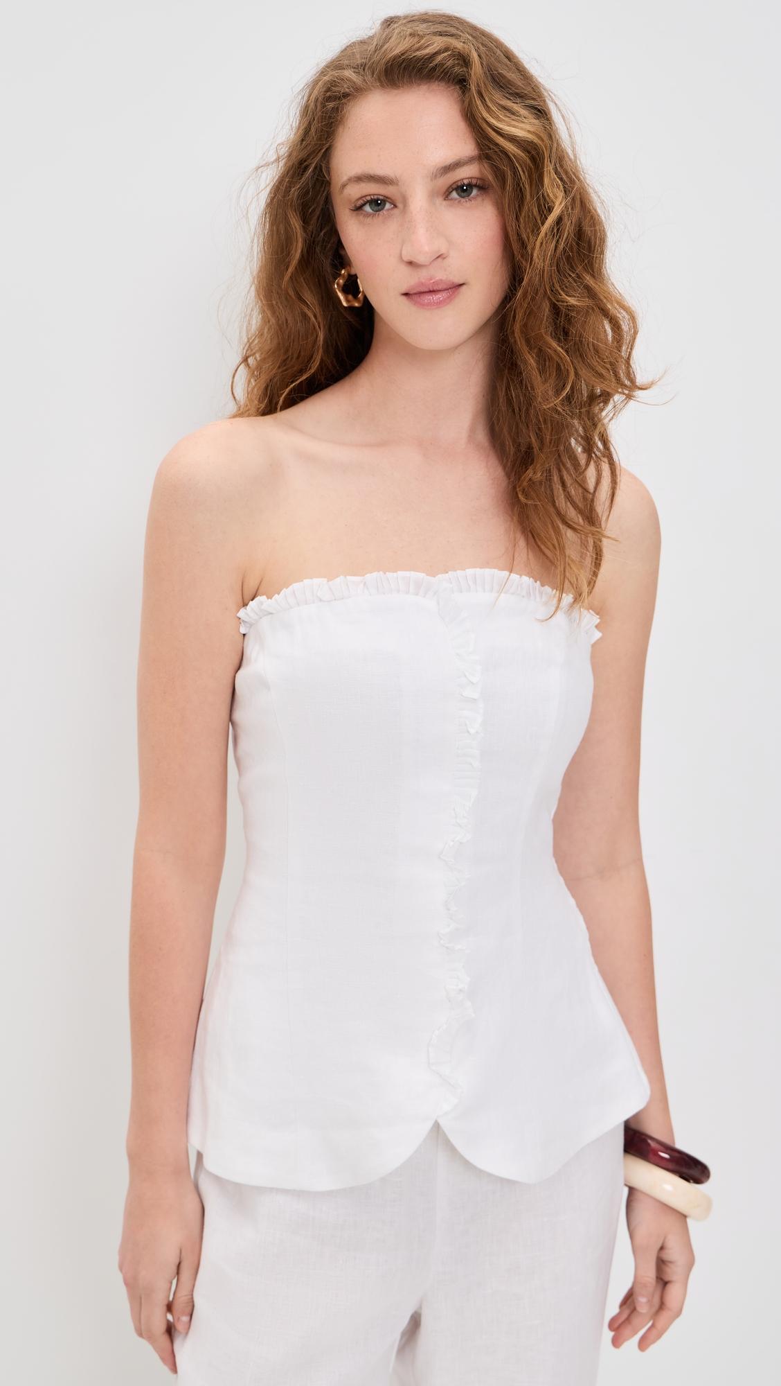 florence strapless top