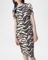 florence tiger-print bodycon dress