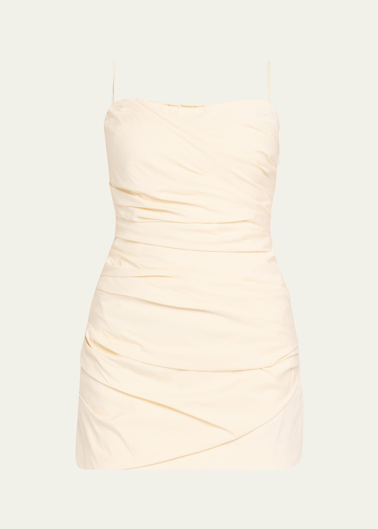 florent strapless twist mini dress