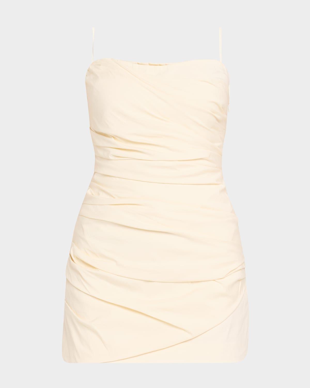 florent strapless twist mini dress