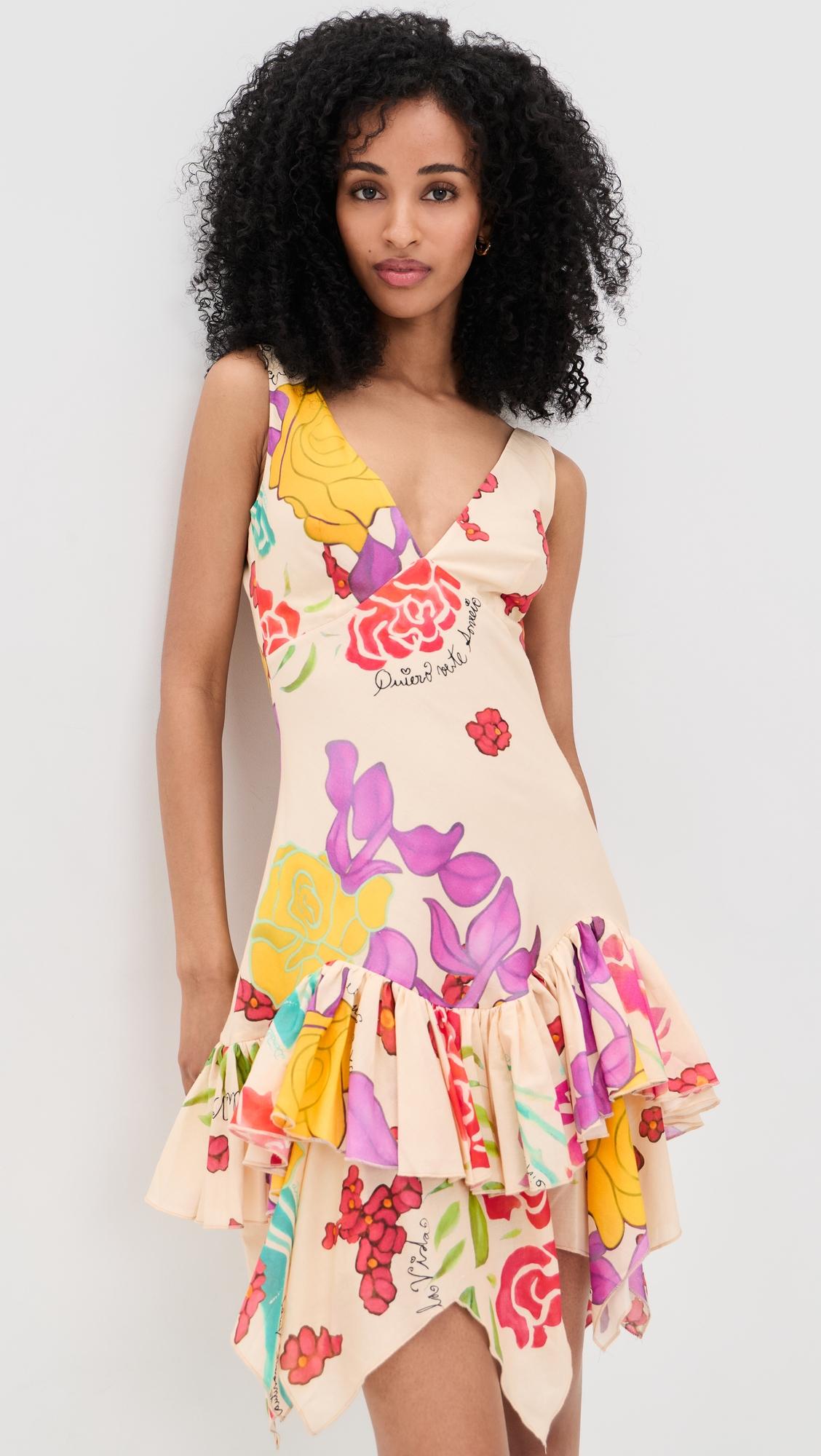 flores cotton mini dress