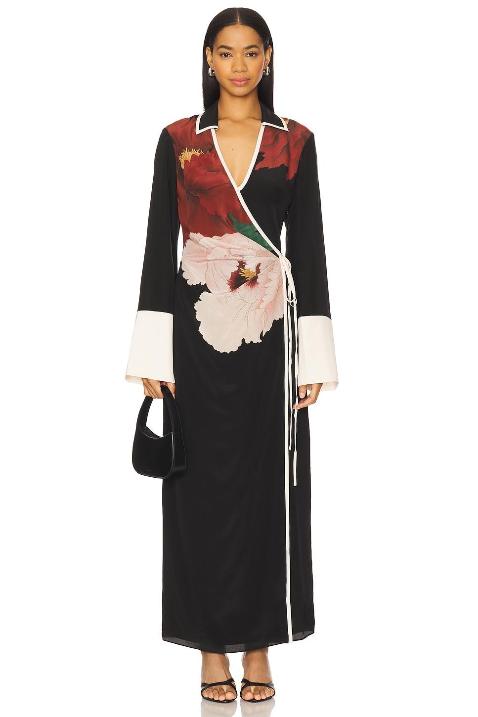 florian wrap shirt dress
