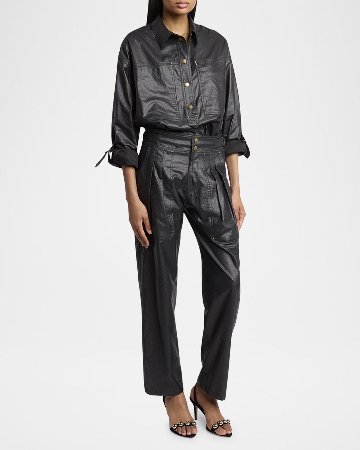 florida coated linen shirt