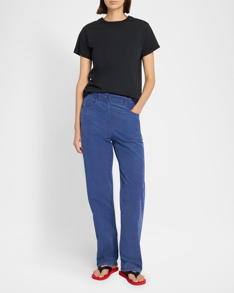 florie short-sleeve cotton top