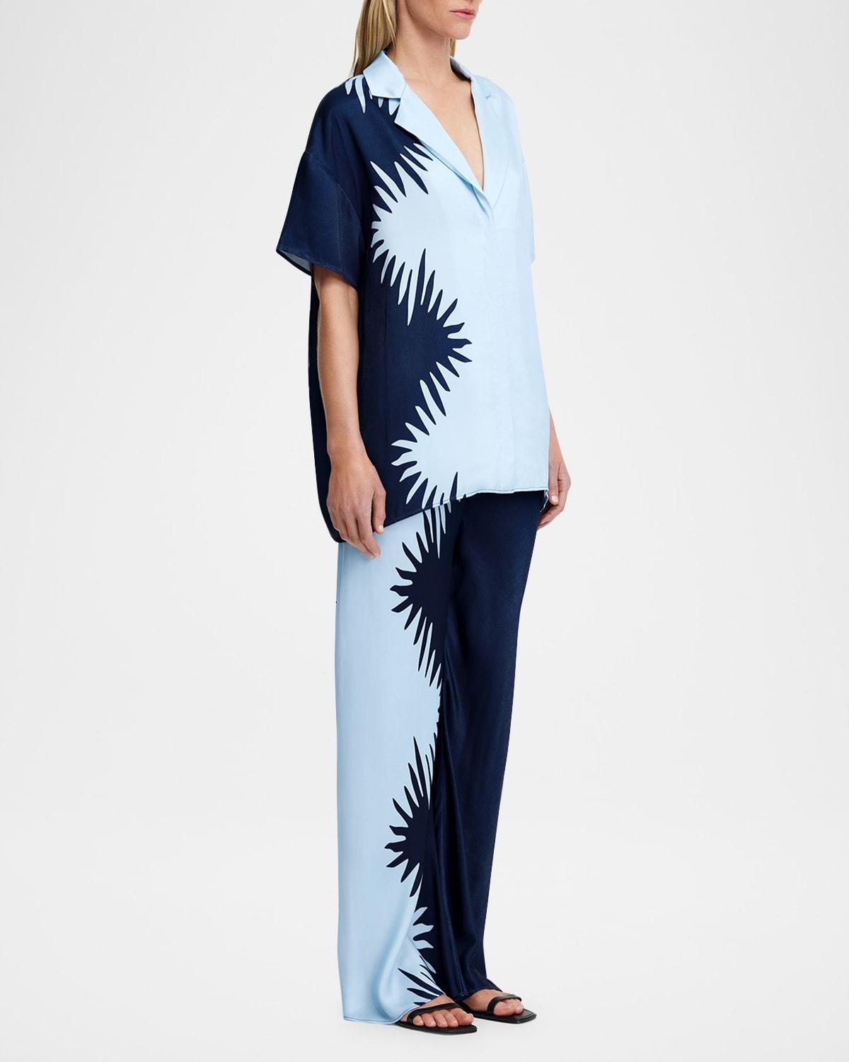 flossie printed short-sleeve shirt