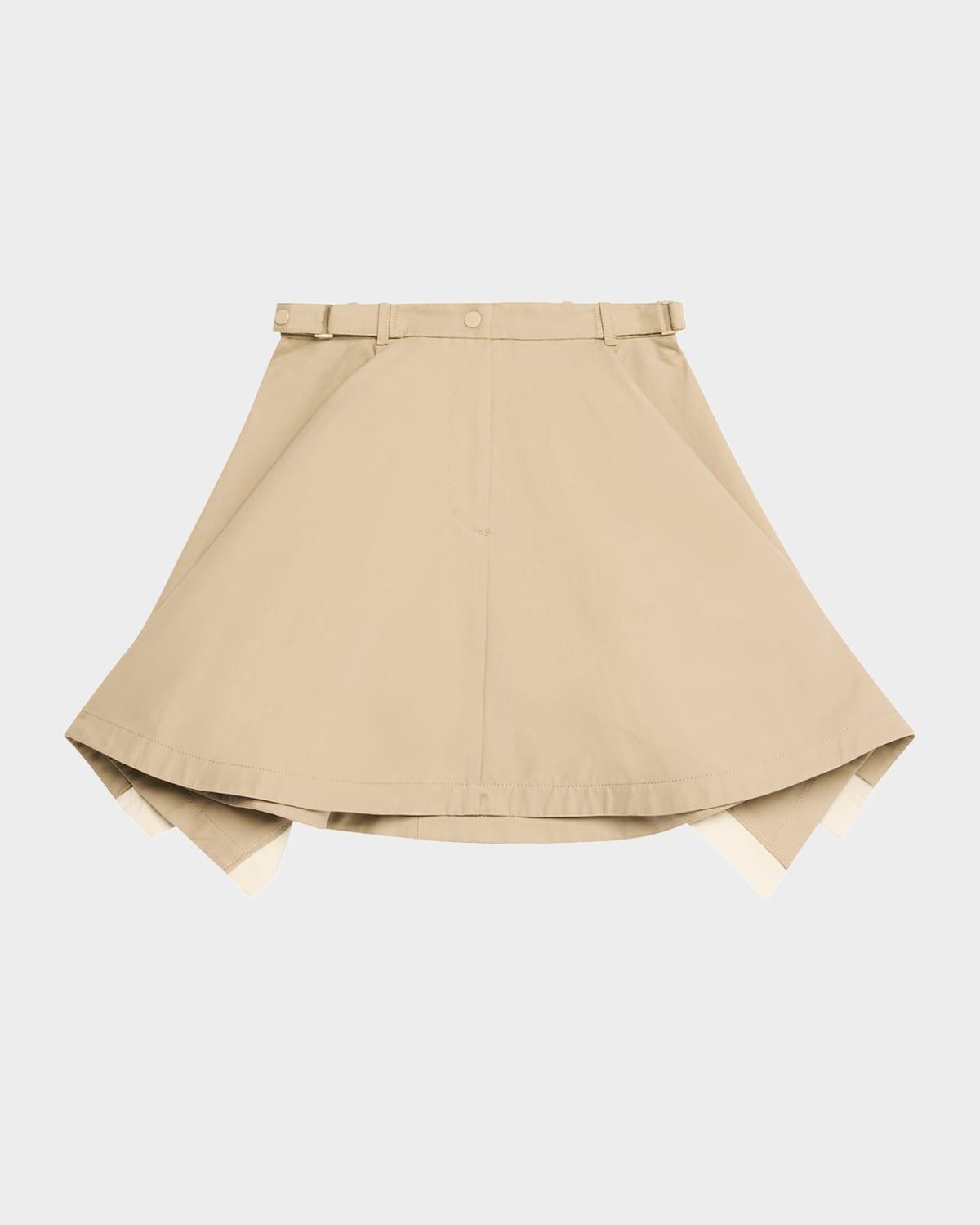 flounce mini skirt