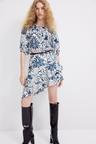 flounce-trimmed dress