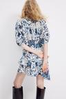 flounce-trimmed dress