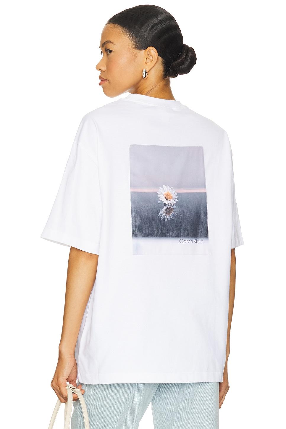 flower applique relaxed crewneck tee