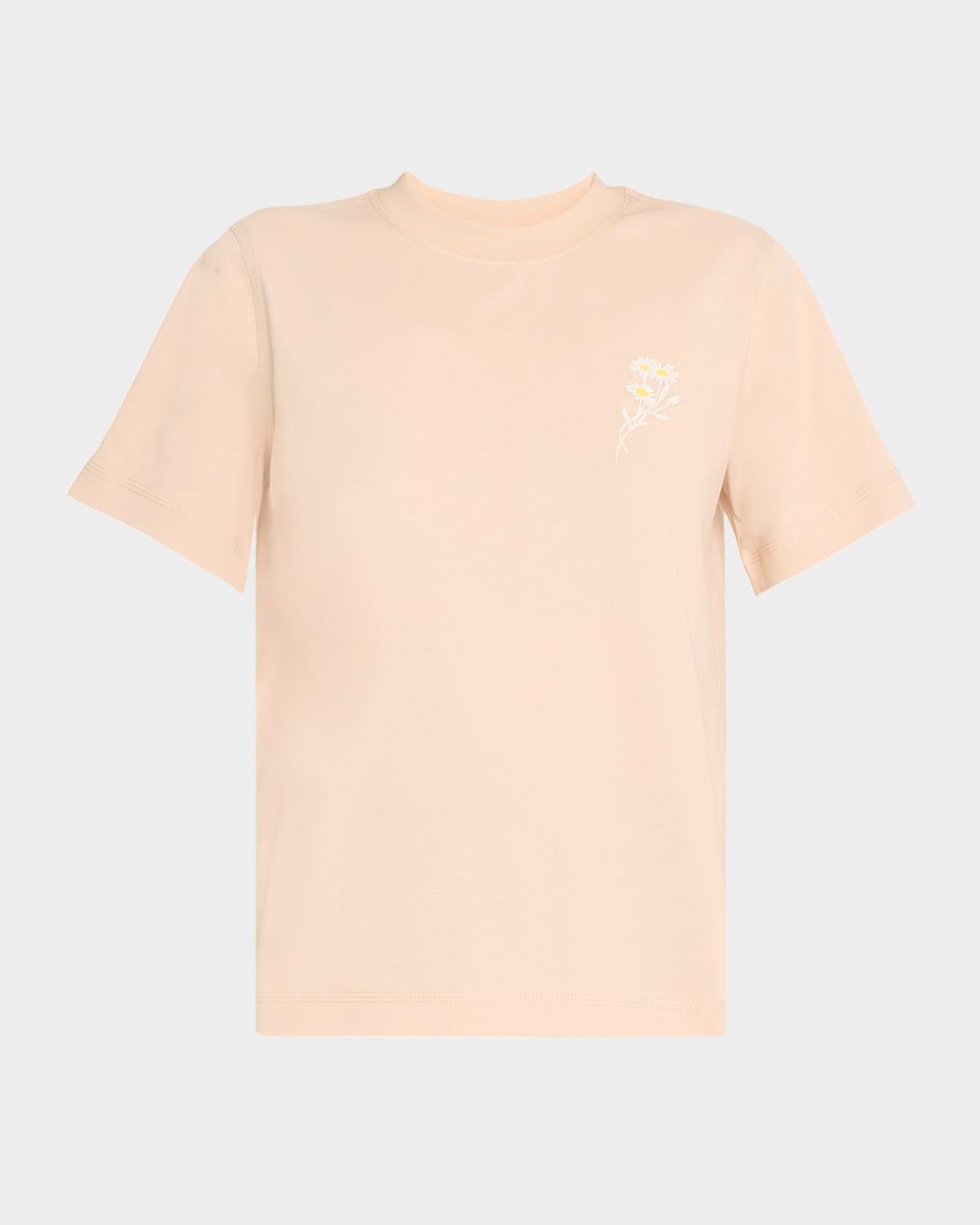 flower b-print short-sleeve t-shirt