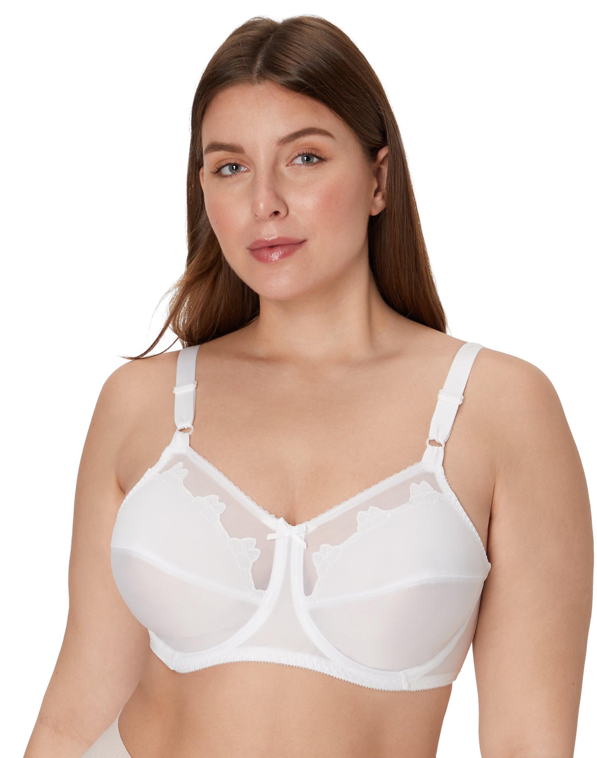 flower bali underwire bra white 36ddd women's
