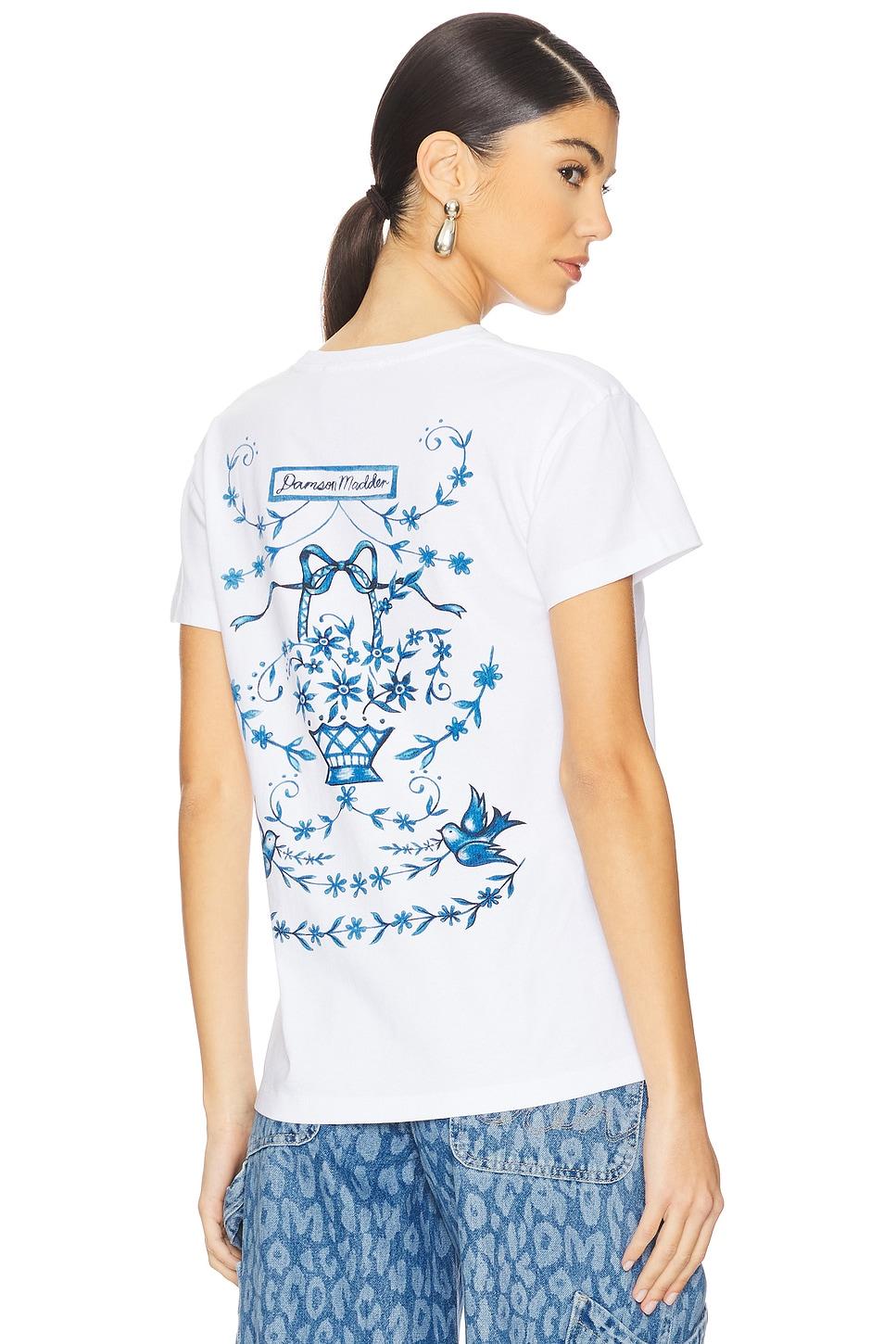 flower basket shrunken tee