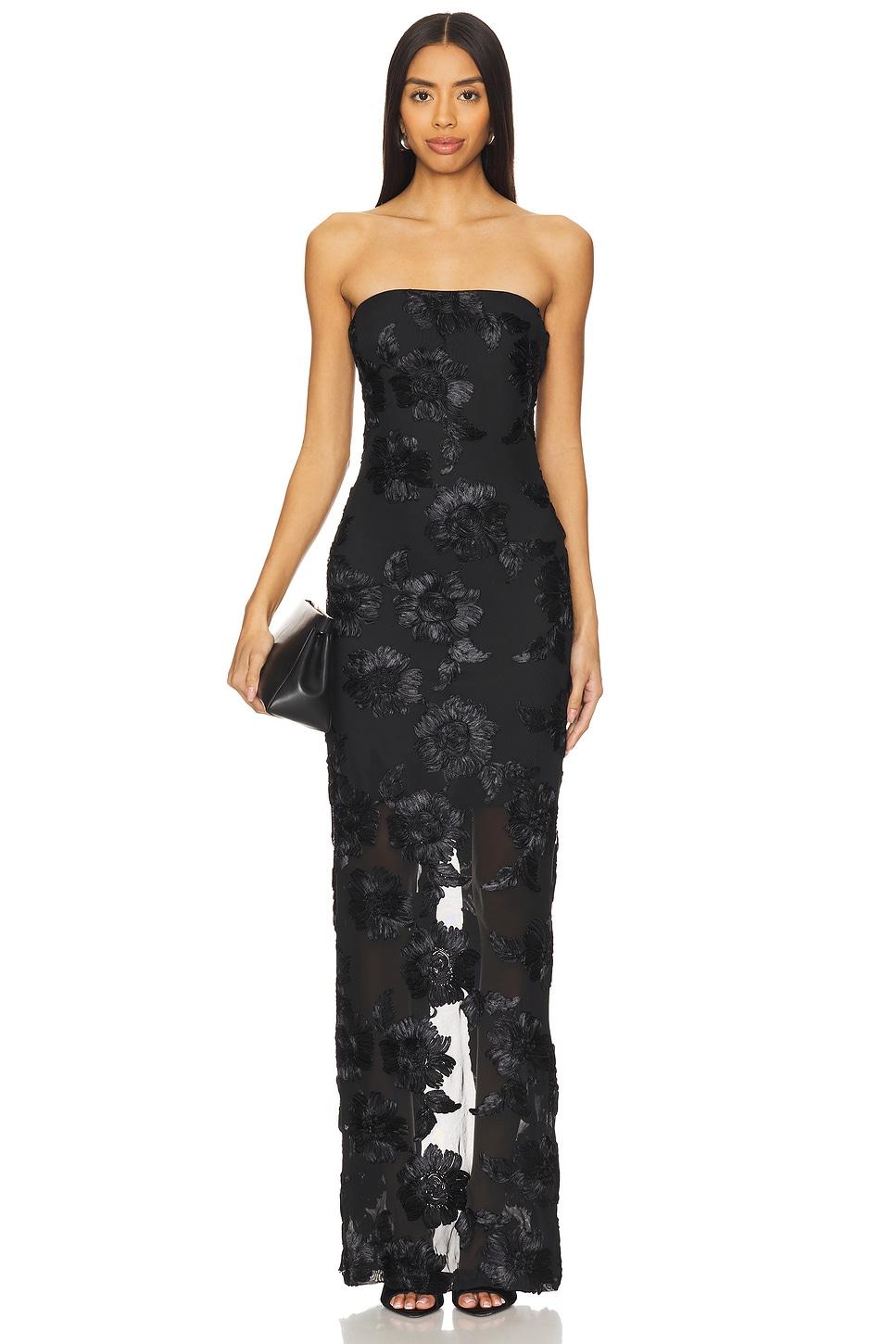 flower mesh tube dress