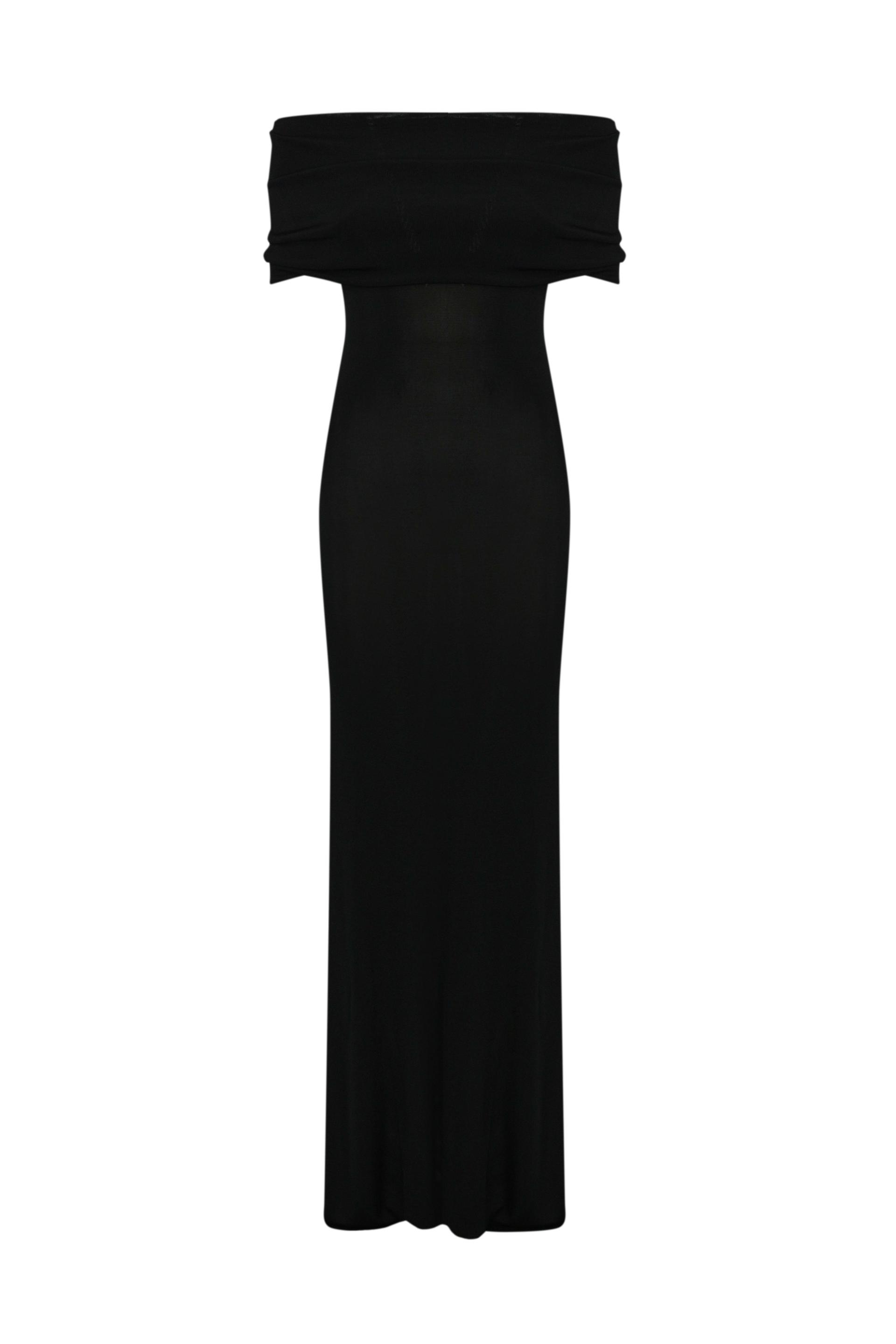 flowing viscose knit dress