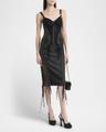 flucq lace-up midi bustier dress