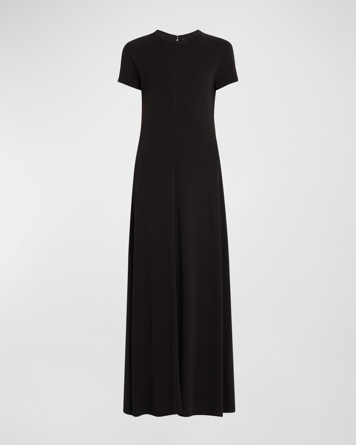 fluid jersey maxi dress