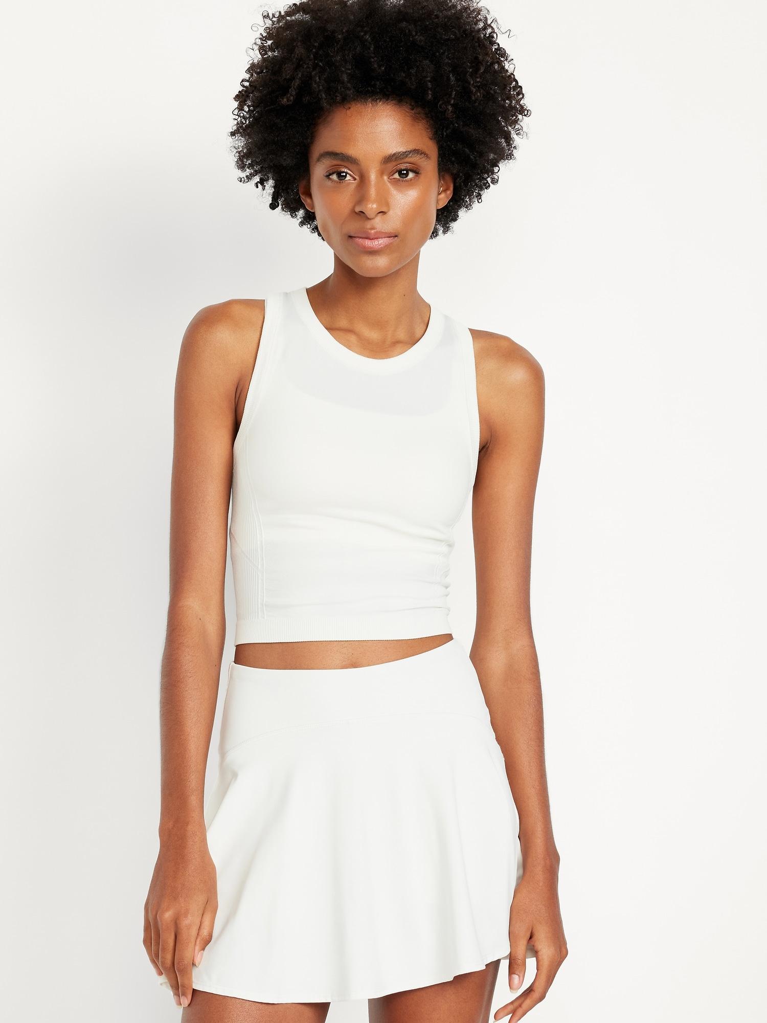 fluid seamless fitted crop tank top