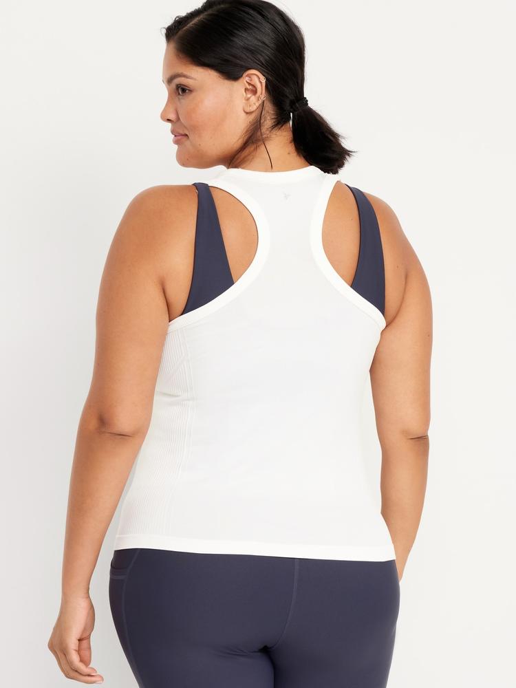 fluid seamless fitted tank top