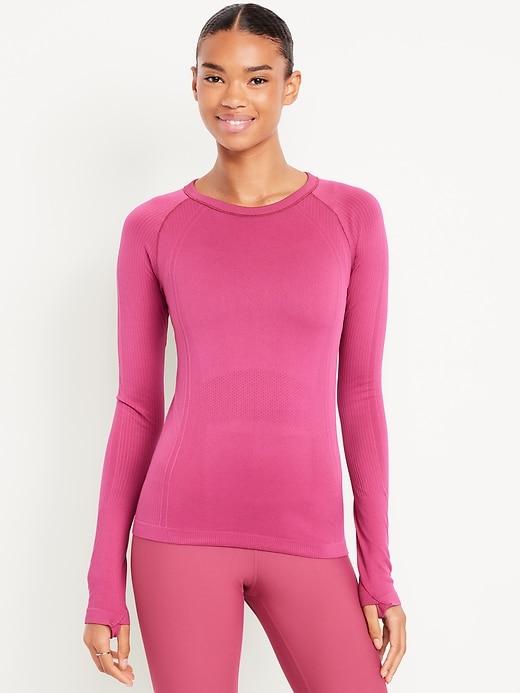 fluid seamless fitted top