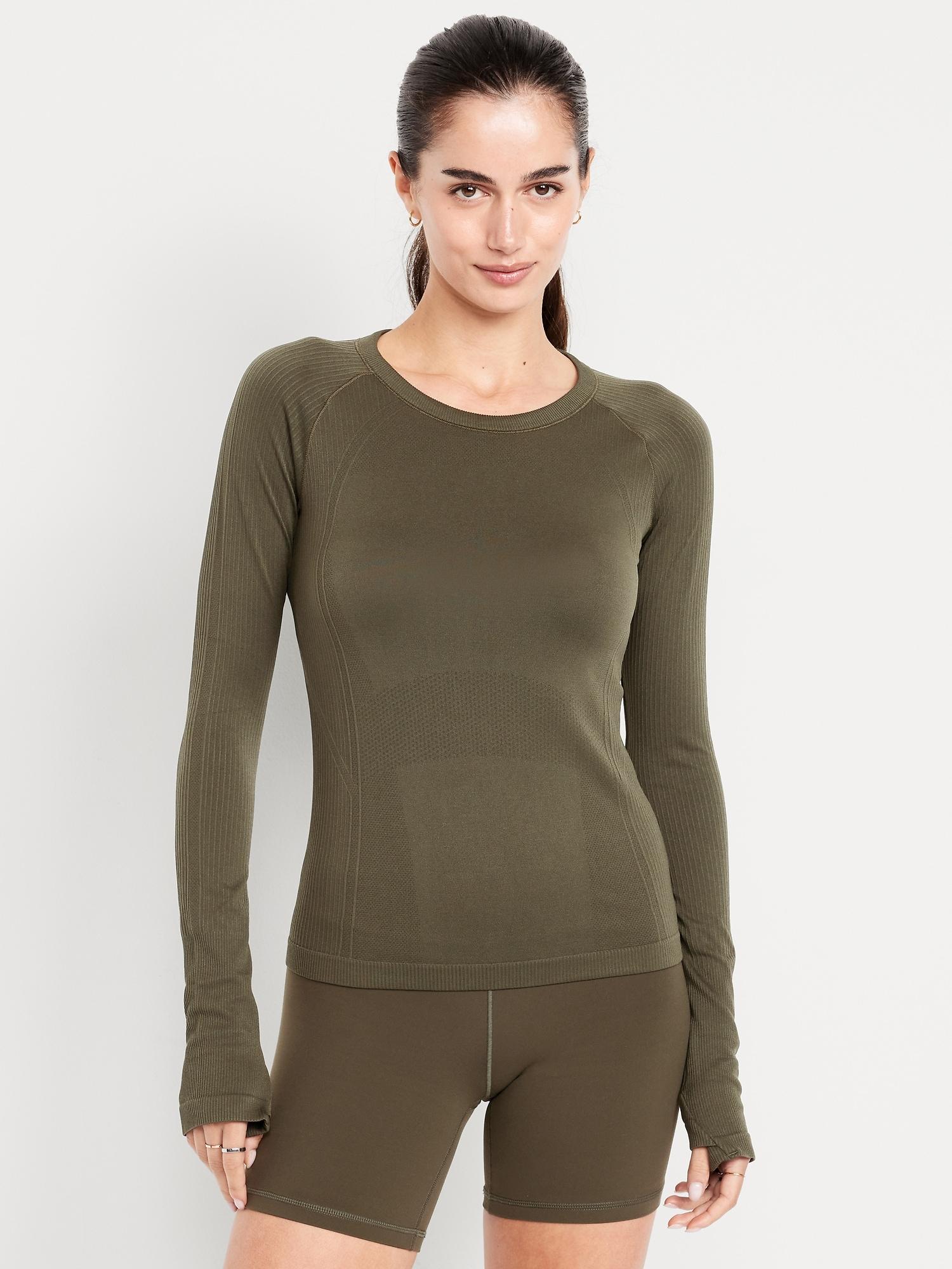 fluid seamless fitted top