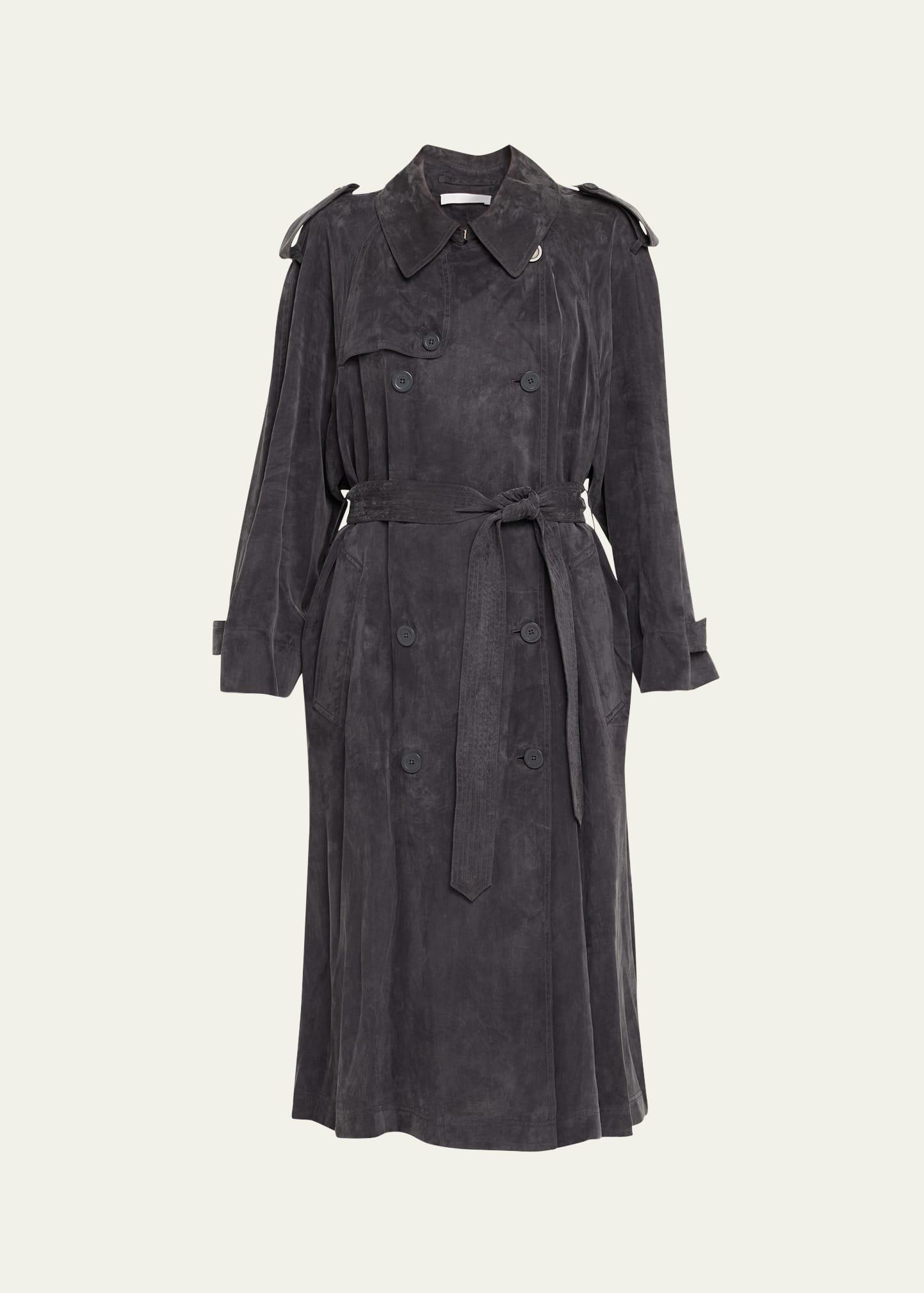 fluid trench coat