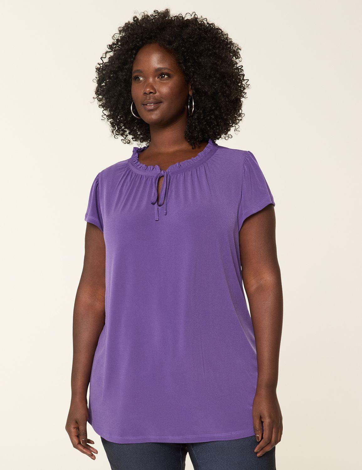 flutter-sleeve notch-neck top