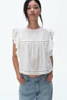 flutter-sleeved blouse