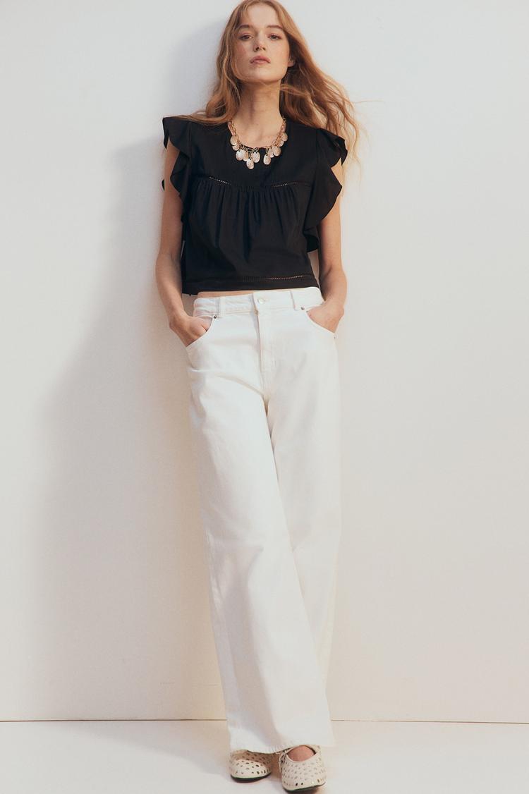 flutter-sleeved blouse