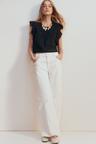 flutter-sleeved blouse