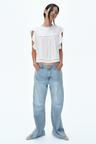 flutter-sleeved blouse