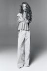 flutter-sleeved chiffon blouse