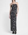 flying bird haze mesh maxi dress