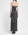 flying bird haze mesh maxi dress