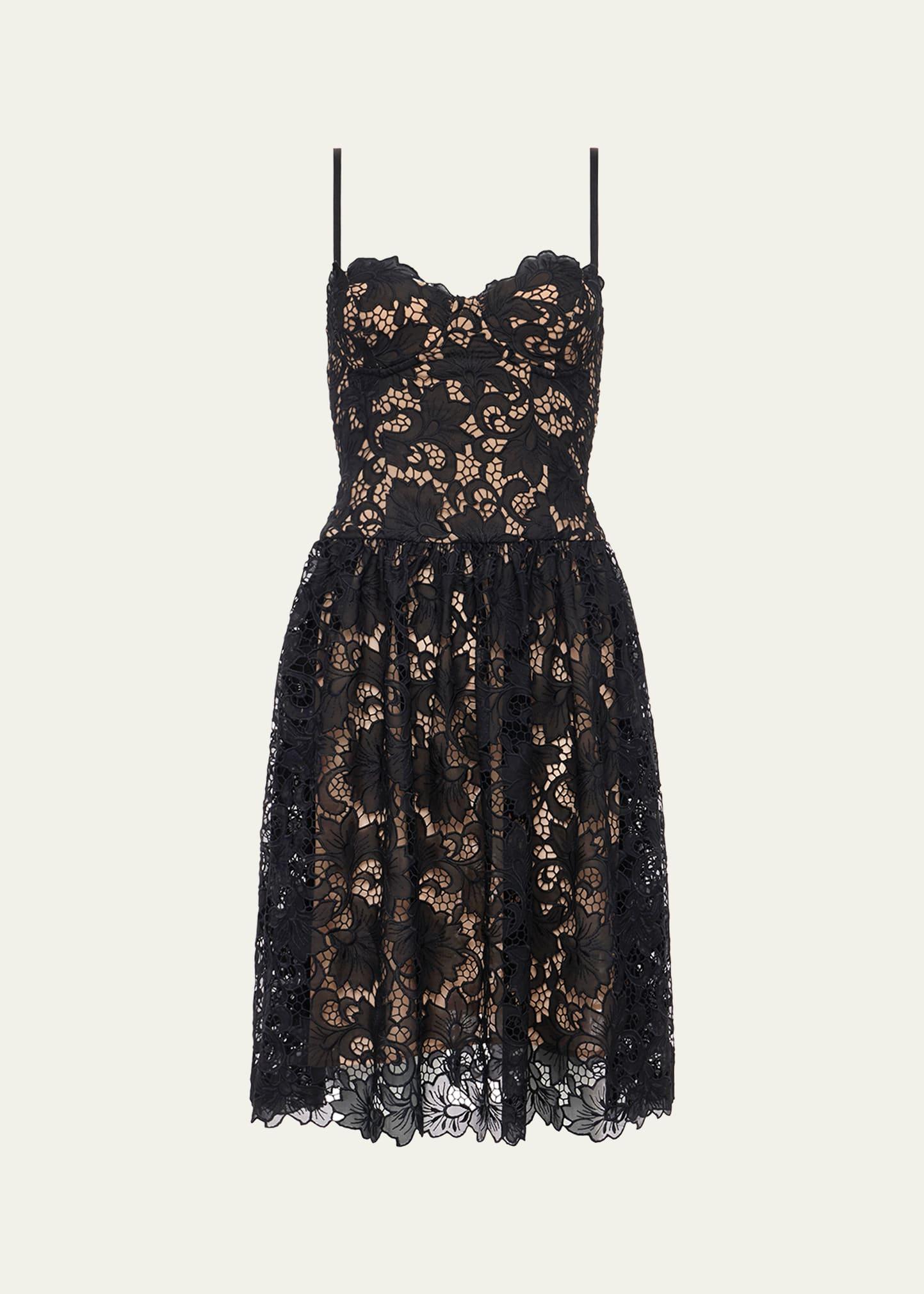 flyn wire-cup midi dress