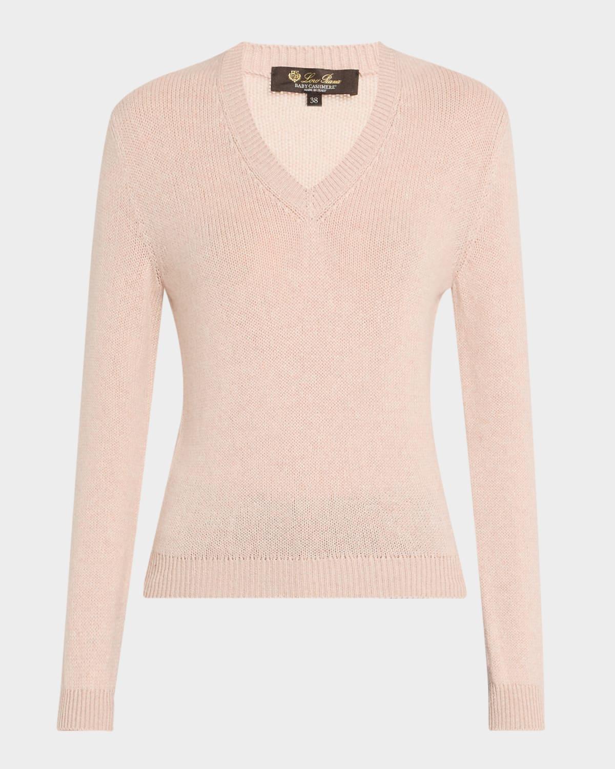 fobello v-neck gg 8 baby cashmere sweater