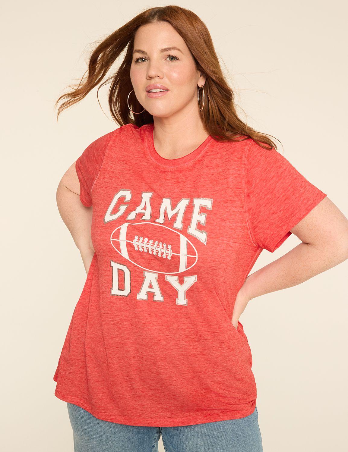 foiled game day graphic tee