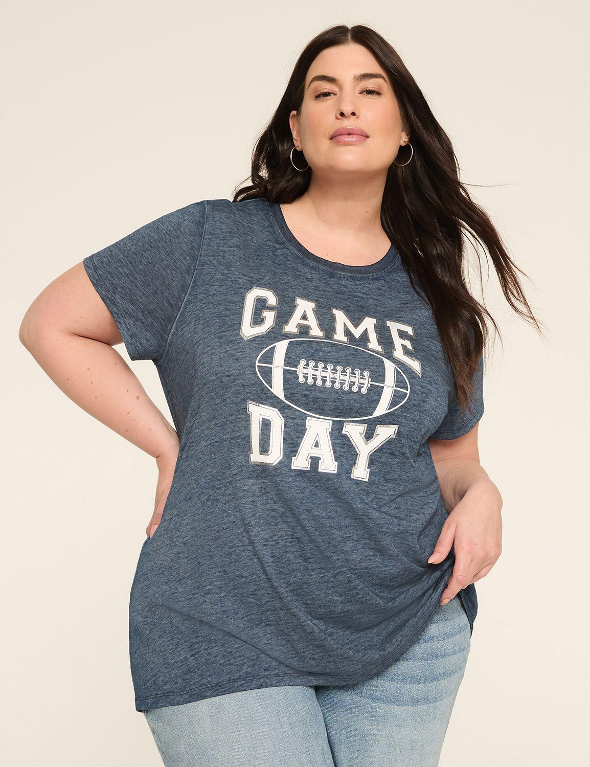 foiled game day graphic tee