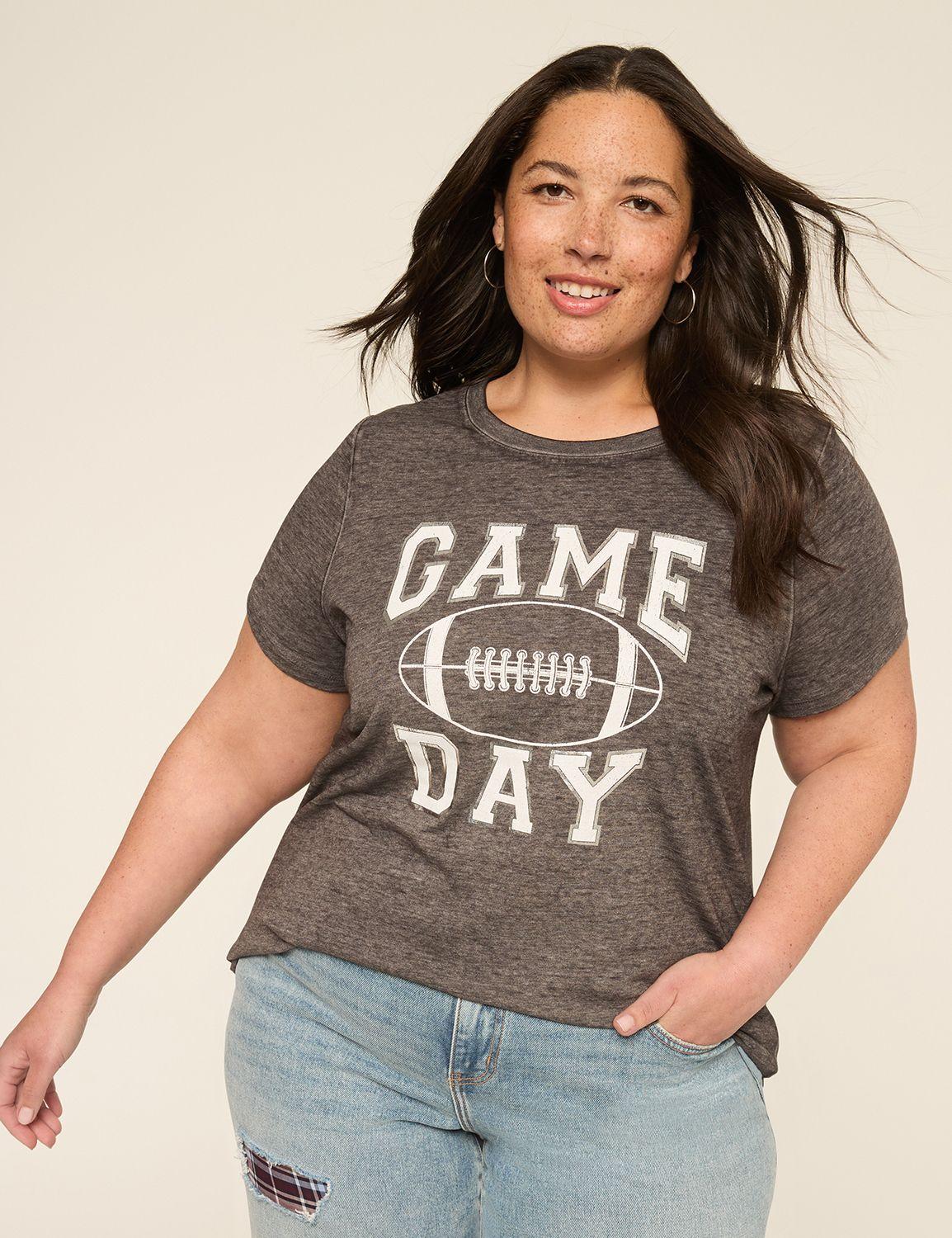 foiled game day graphic tee