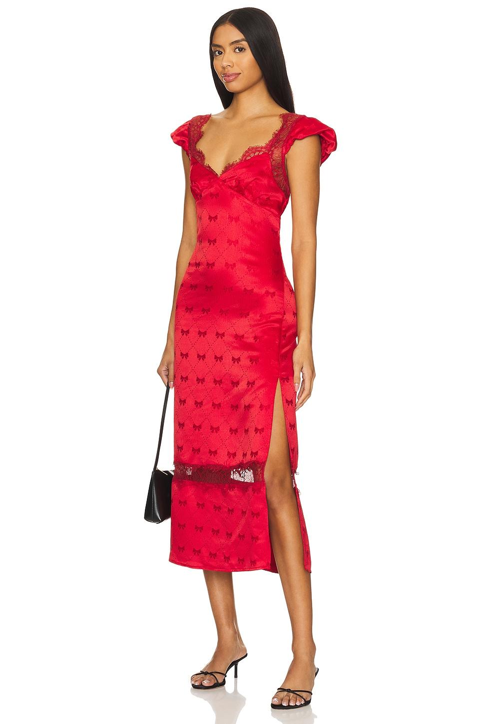 foolish heart midi dress