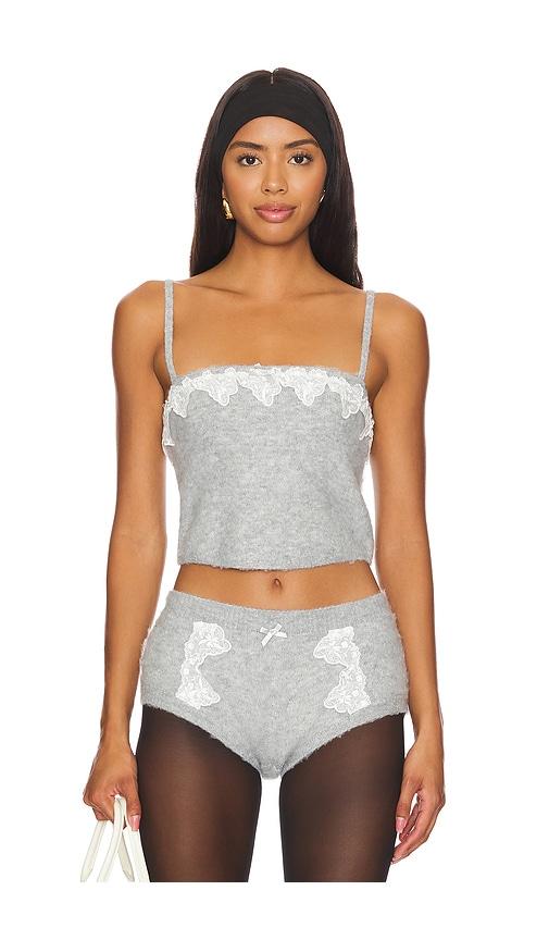 for love & lemons arinah tank in grey.